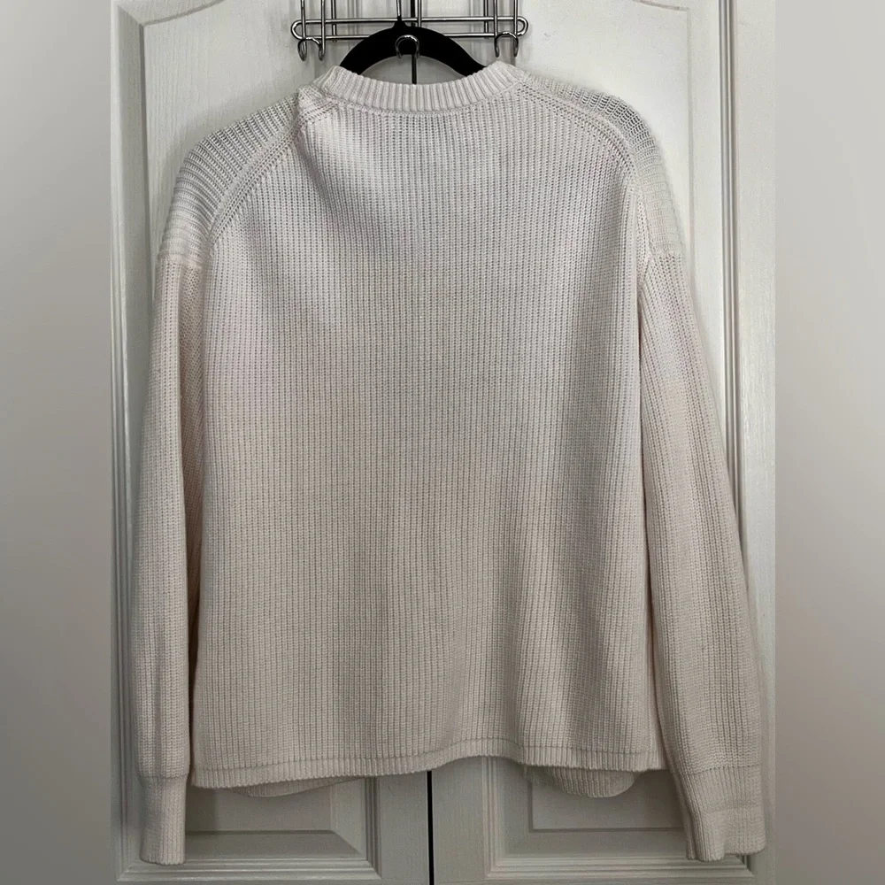 Michael Stars Cream Ribbed Button-Front Cardigan - Picture 2 of 8